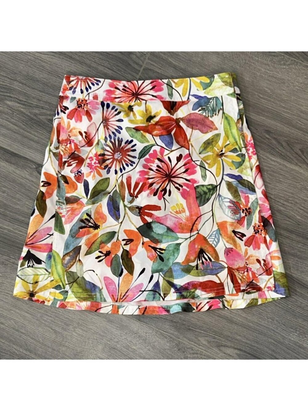 RipSkirt Skirt Womens XS Multicolor Tropical Floral Wrap Short Quick Dry Travel